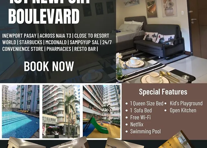 A&g Condotel At 101 Newport Across Naia T3 * 马尼拉